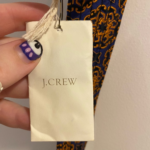 100% SILK J CREW PATTERNED BELT - Picture 5 of 5
